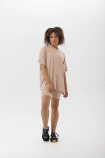 Футболка oversize беж