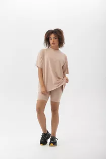 Футболка oversize беж