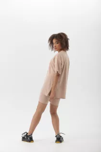 Футболка oversize беж