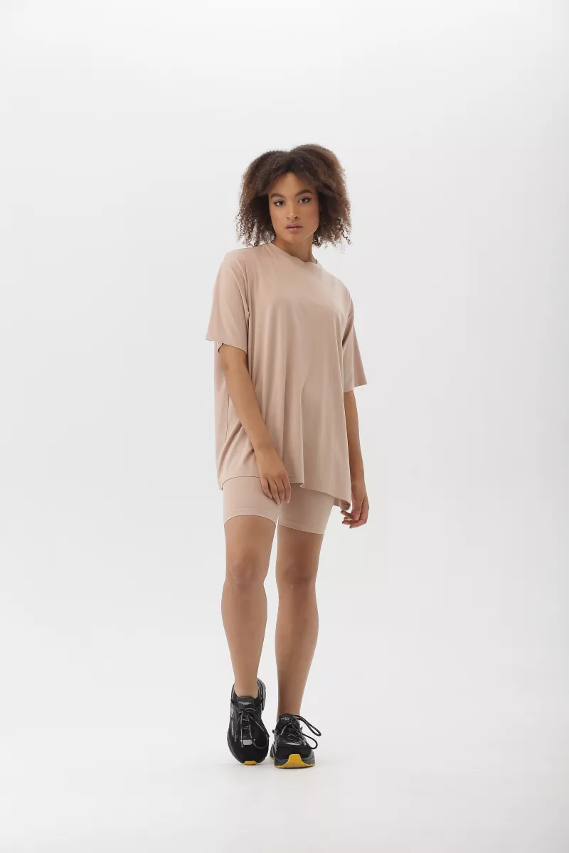 Футболка oversize беж